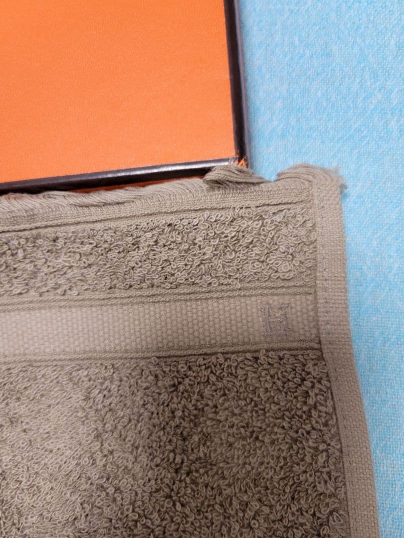 HERMES タオルセット 2枚 ベージュ ホワイト