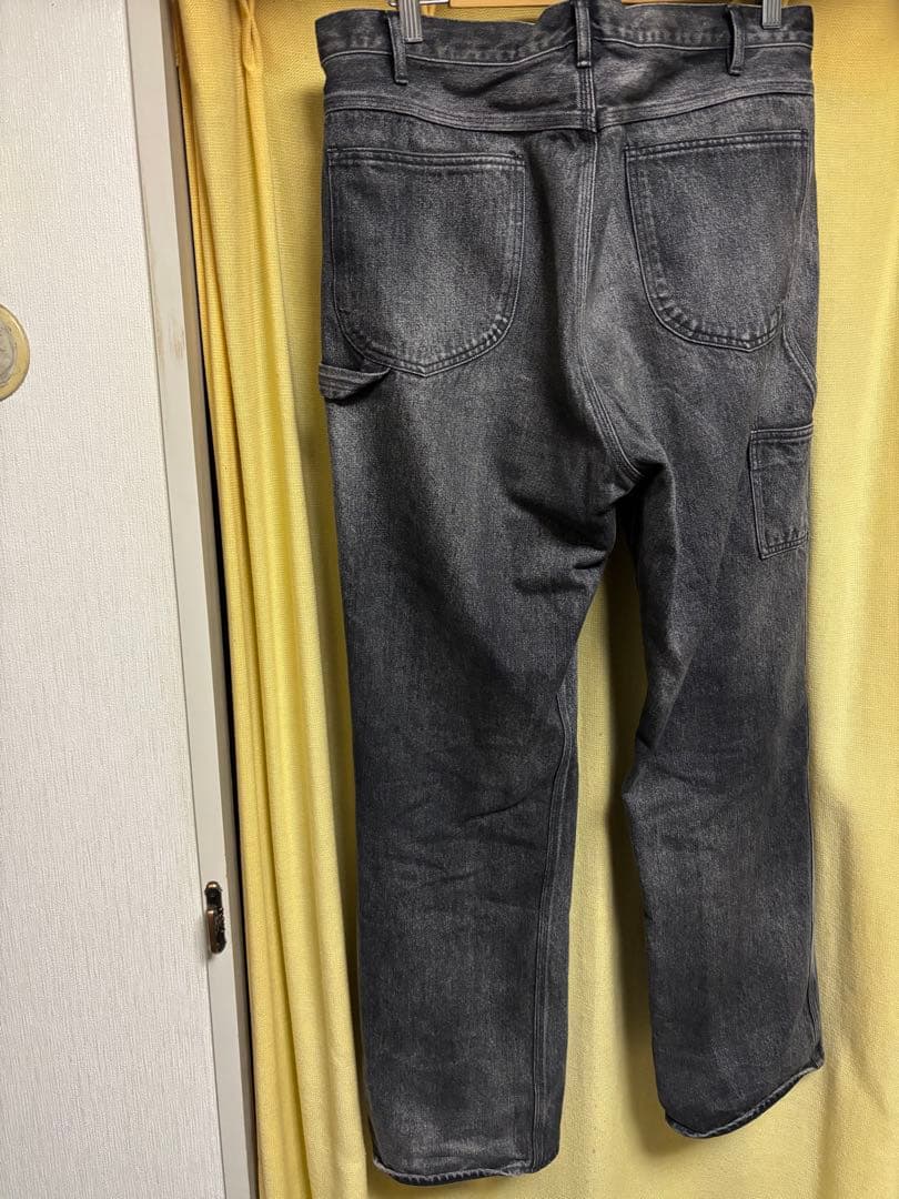 パンツ AURALEE 24AW DENIM PAINTER PANTS BLACK 4