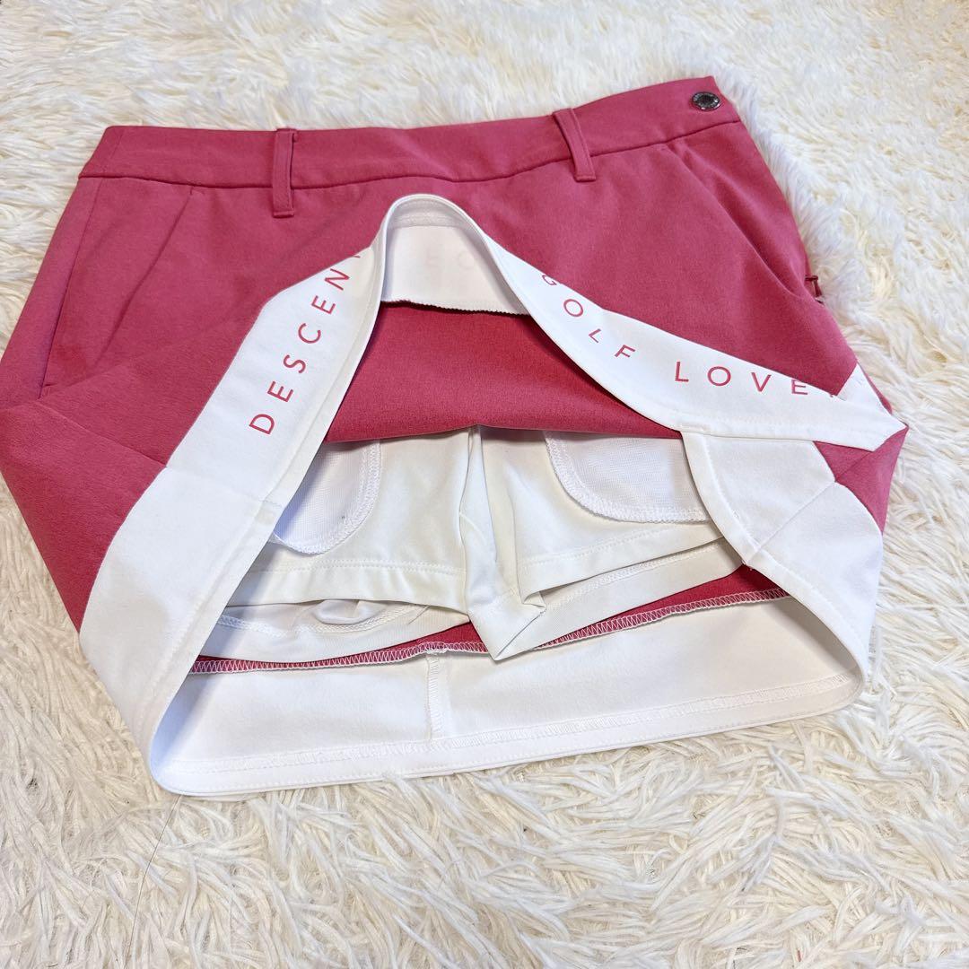 【デサントゴルフ】極美品 セットアップ モックネック スカート M レディース