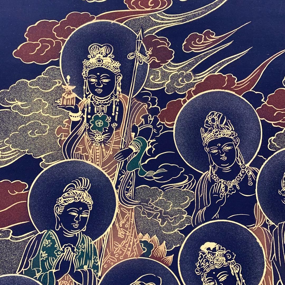 【掛軸】光林「十三佛」共箱 仏画 仏事 仏像