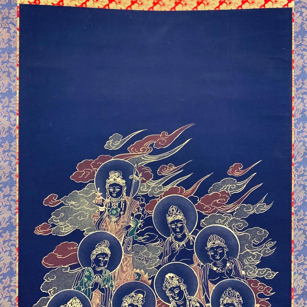 【掛軸】光林「十三佛」共箱 仏画 仏事 仏像