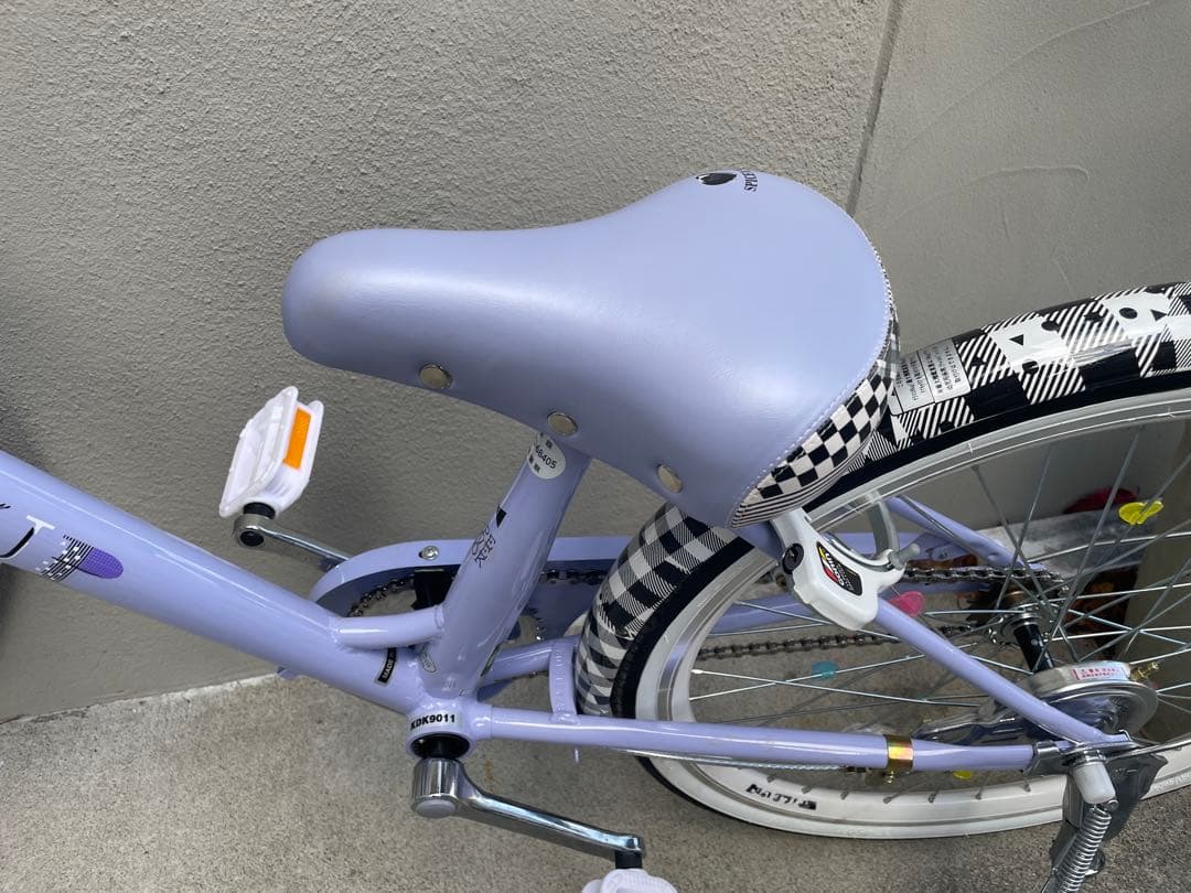 (引取限定　神奈川)子供自転車　中古　スパイスアップ 22インチ　ラベンダー