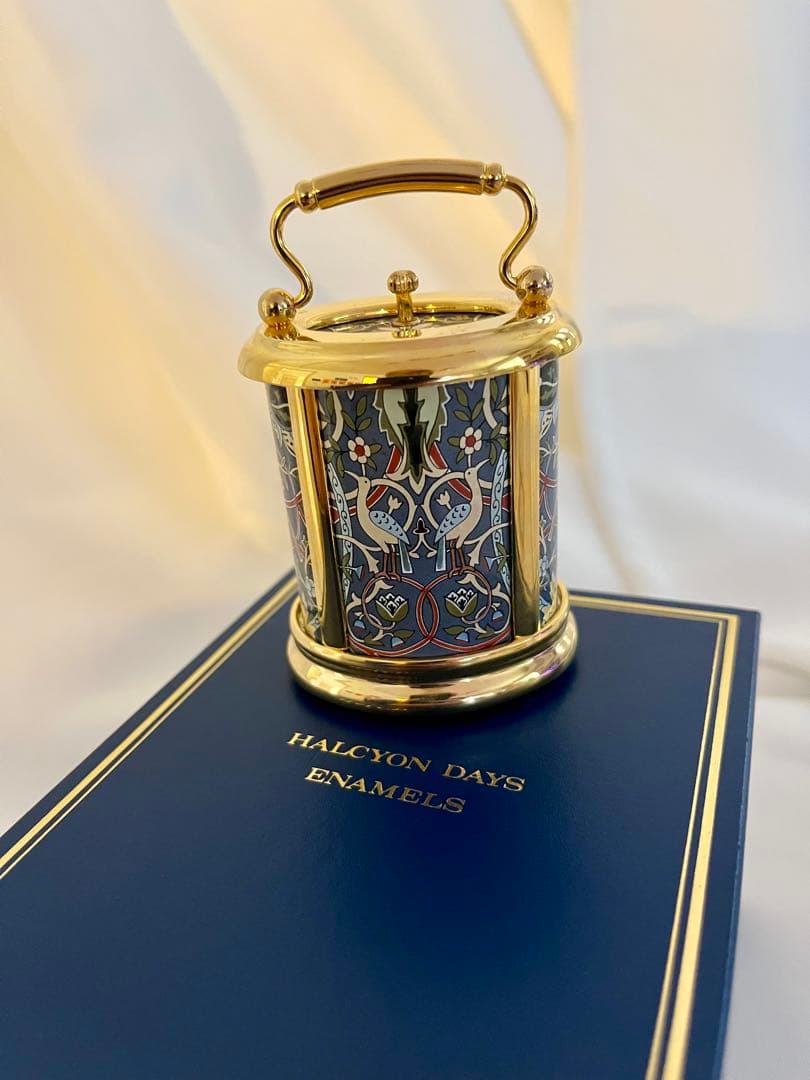 Halcyon Days 装飾時計 専用ボックス、説明書付き