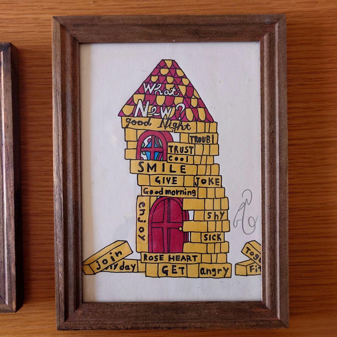 ヤナギダマサミ　原画　２点セット　サイン入り　絵画　アート