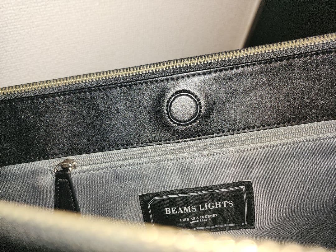 美品 BEAMS LIGHTS ブラック トートバッグ
