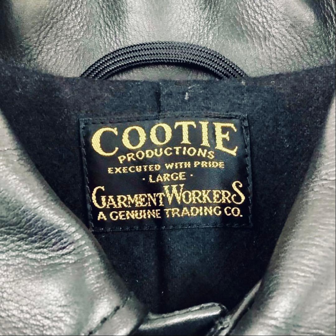 【美品】COOTIE クーティー レザージャケット インナー ウール