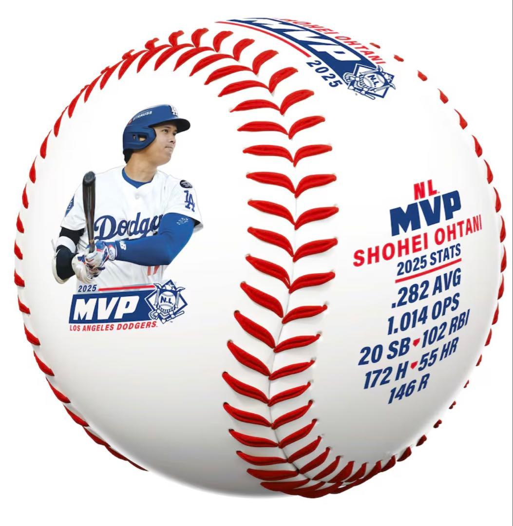 MLB ドジャース 17 大谷翔平選手 ナ・リーグMVP 記念ボール 2025