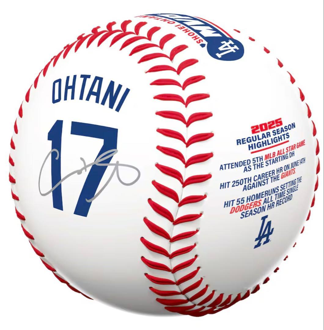 MLB ドジャース 17 大谷翔平選手 ナ・リーグMVP 記念ボール 2025