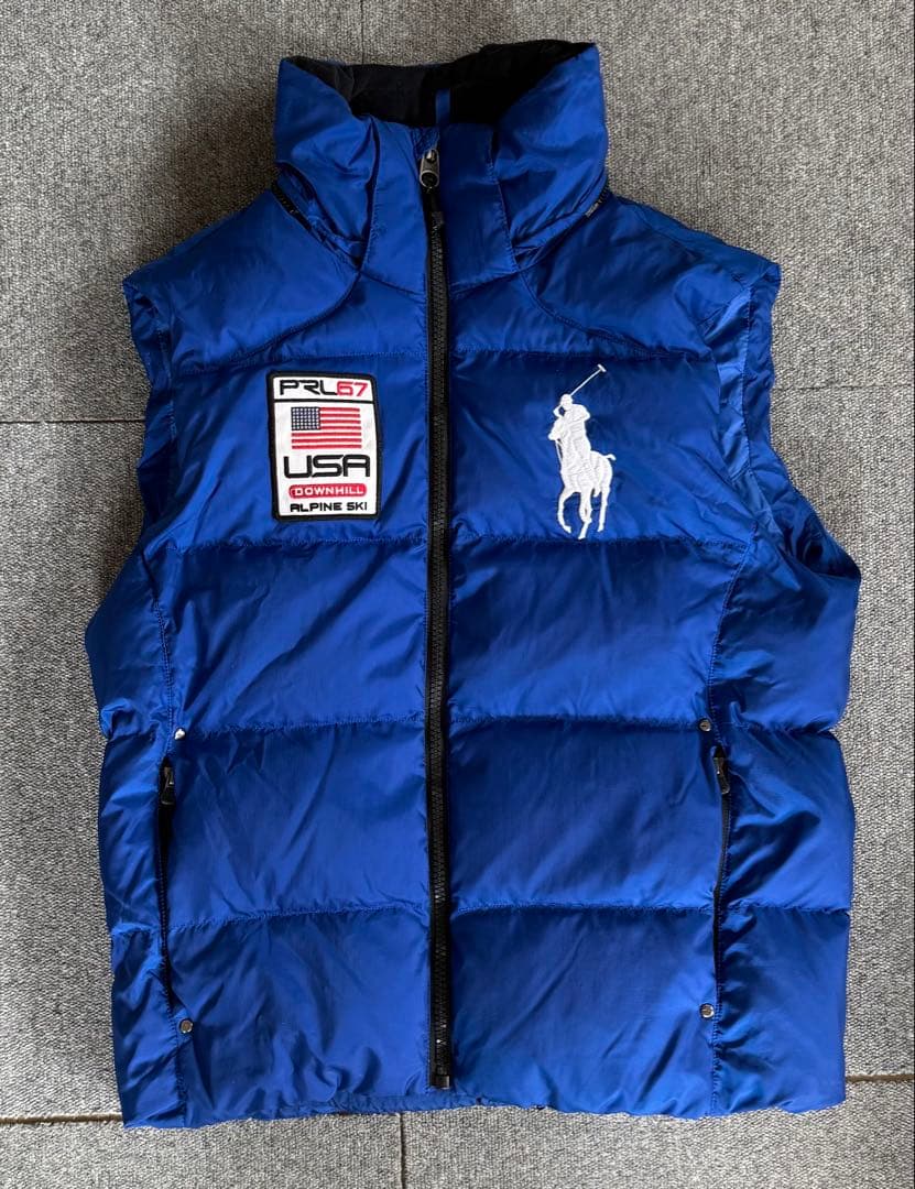 Polo by Ralph Lauren ダウンベスト ビッグポニー ブルー M