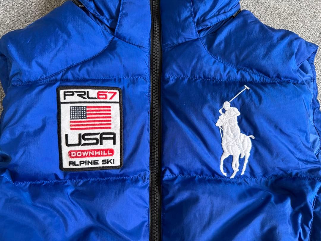 Polo by Ralph Lauren ダウンベスト ビッグポニー ブルー M