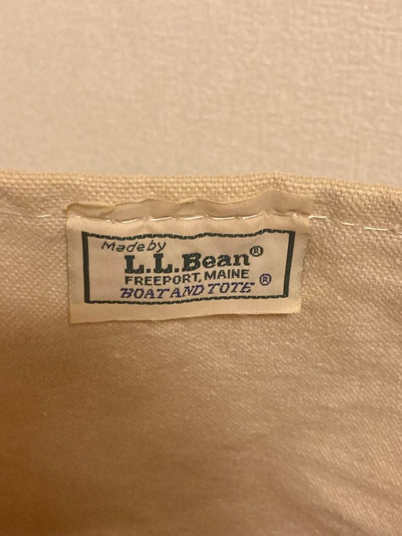 いっくんL.L.Bean トートバッグ アイボリー/レッド