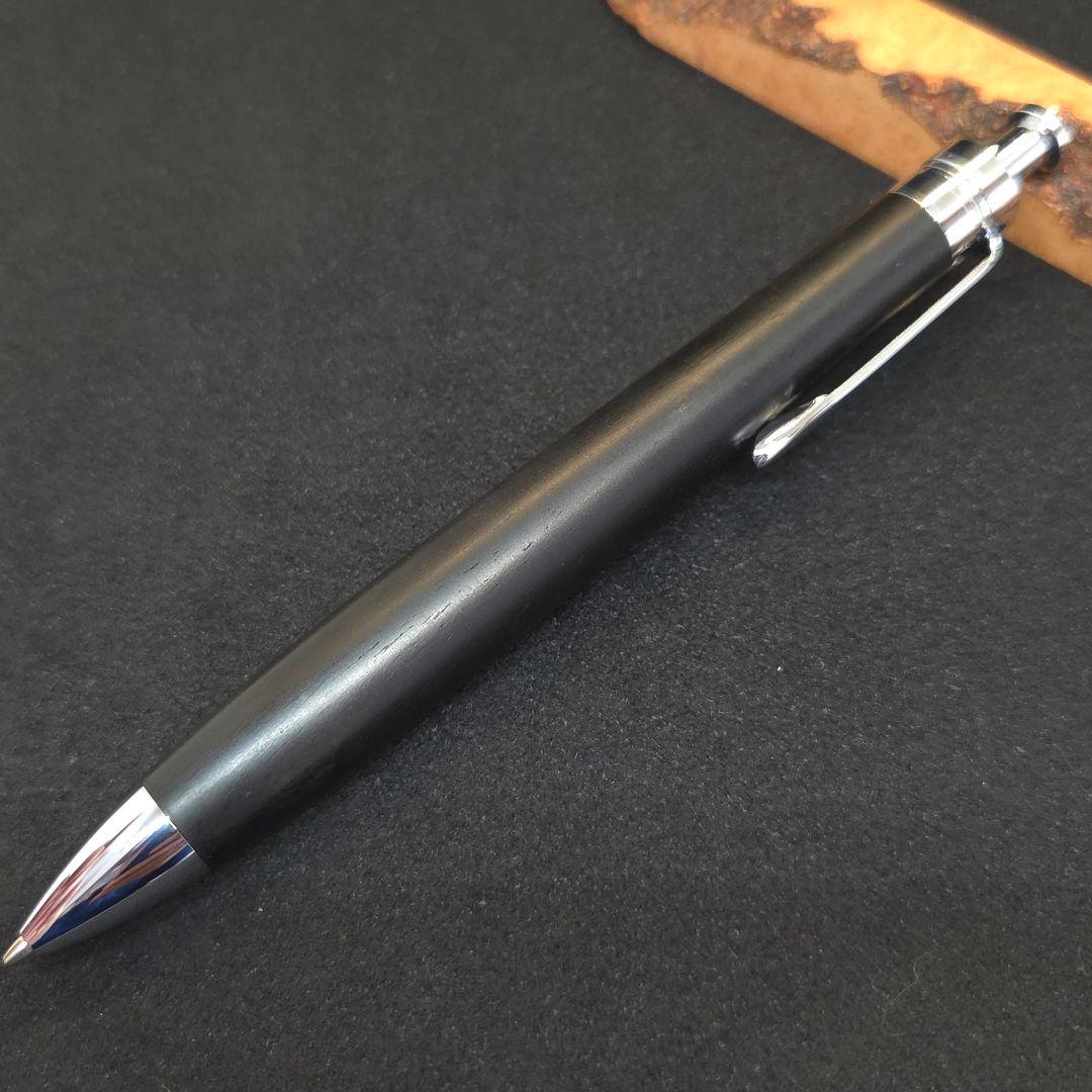 No.37ハンドメイド木軸シャーペン黒檀マグロ