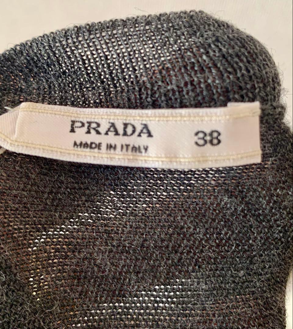 PRADA ブラック アシンメトリックヘム ベスト 38