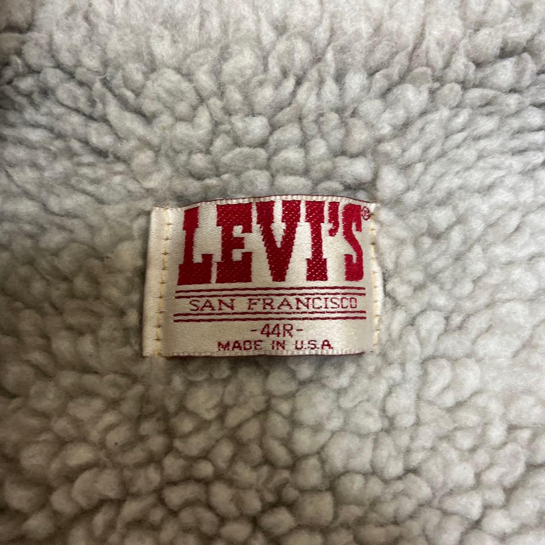 Levi's リーバイス デニム シェルパ ボアジャケット 44R 80's
