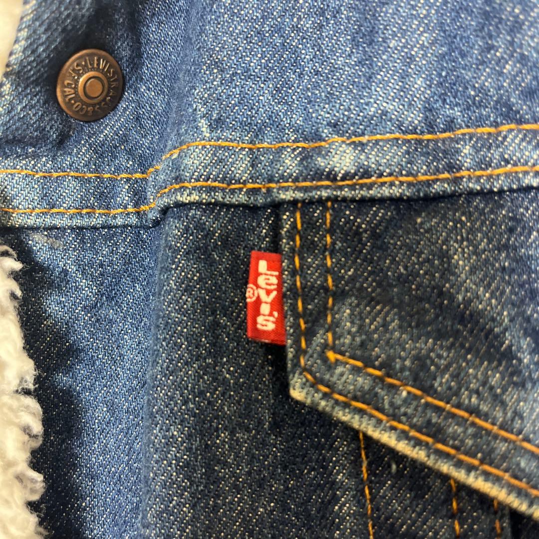 Levi's リーバイス デニム シェルパ ボアジャケット 44R 80's