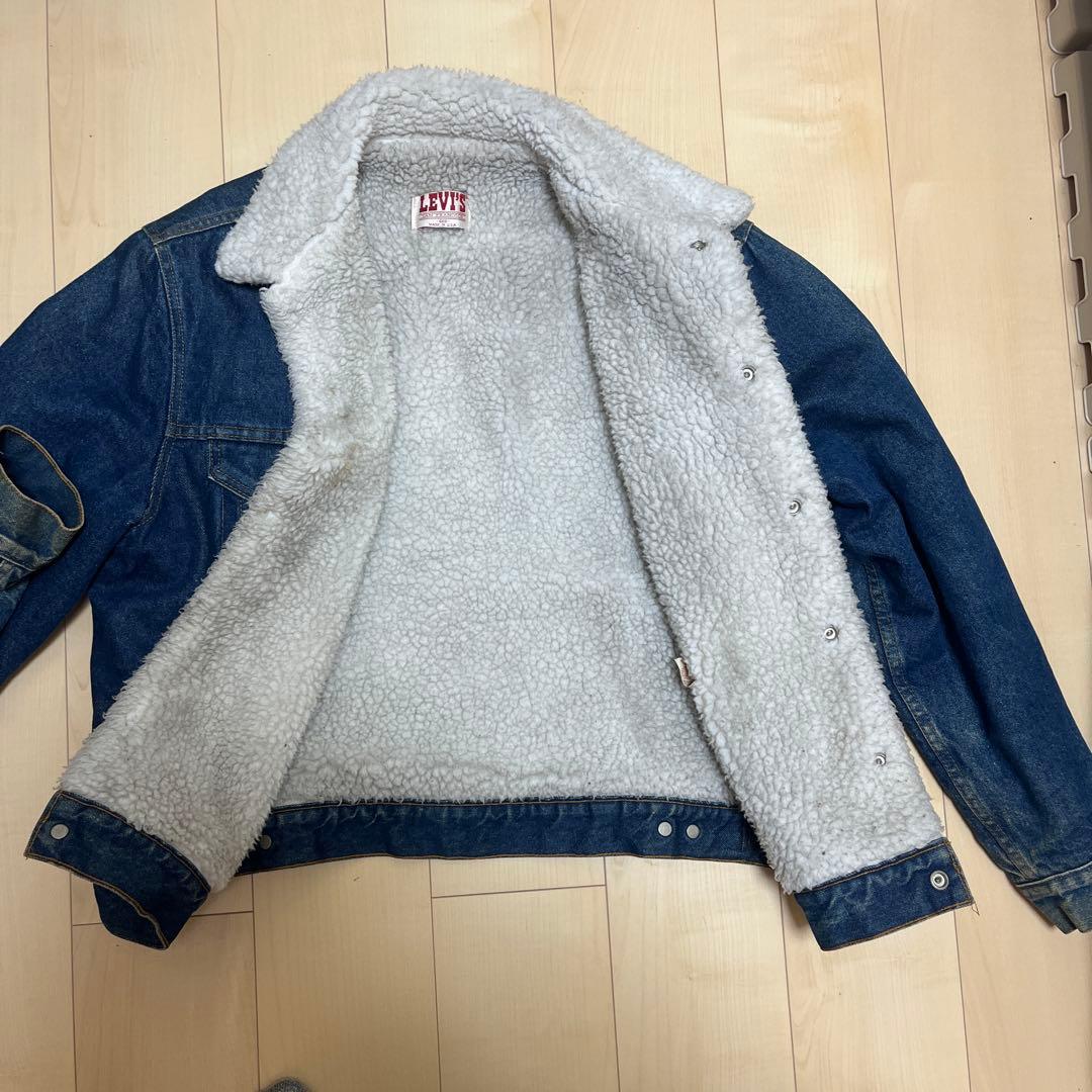Levi's リーバイス デニム シェルパ ボアジャケット 44R 80's
