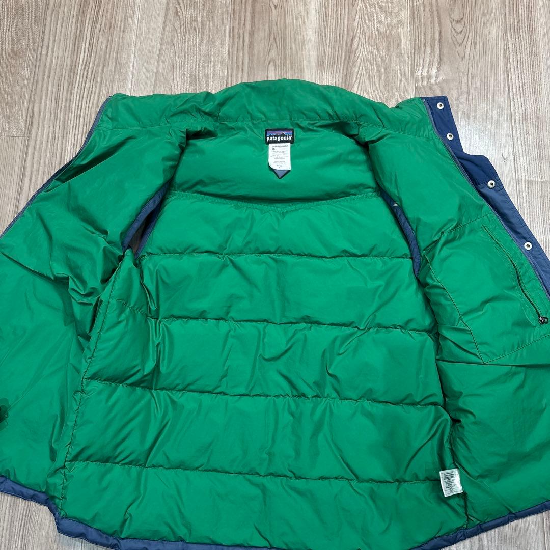 Patagonia ダウンベスト ネイビー/グリーン
