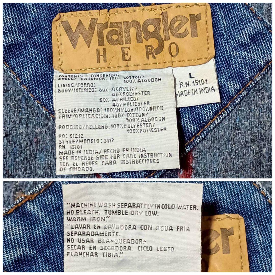 Wrangler HERO 襟コーデュロイ 裏ブランケット デニムJKT