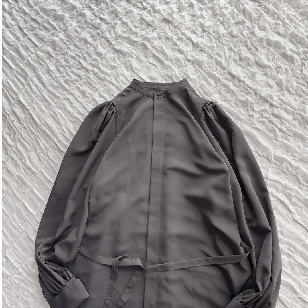 【1度着用のみ美品】 ハイク タフタドレス 23SS ロングシャツワンピース