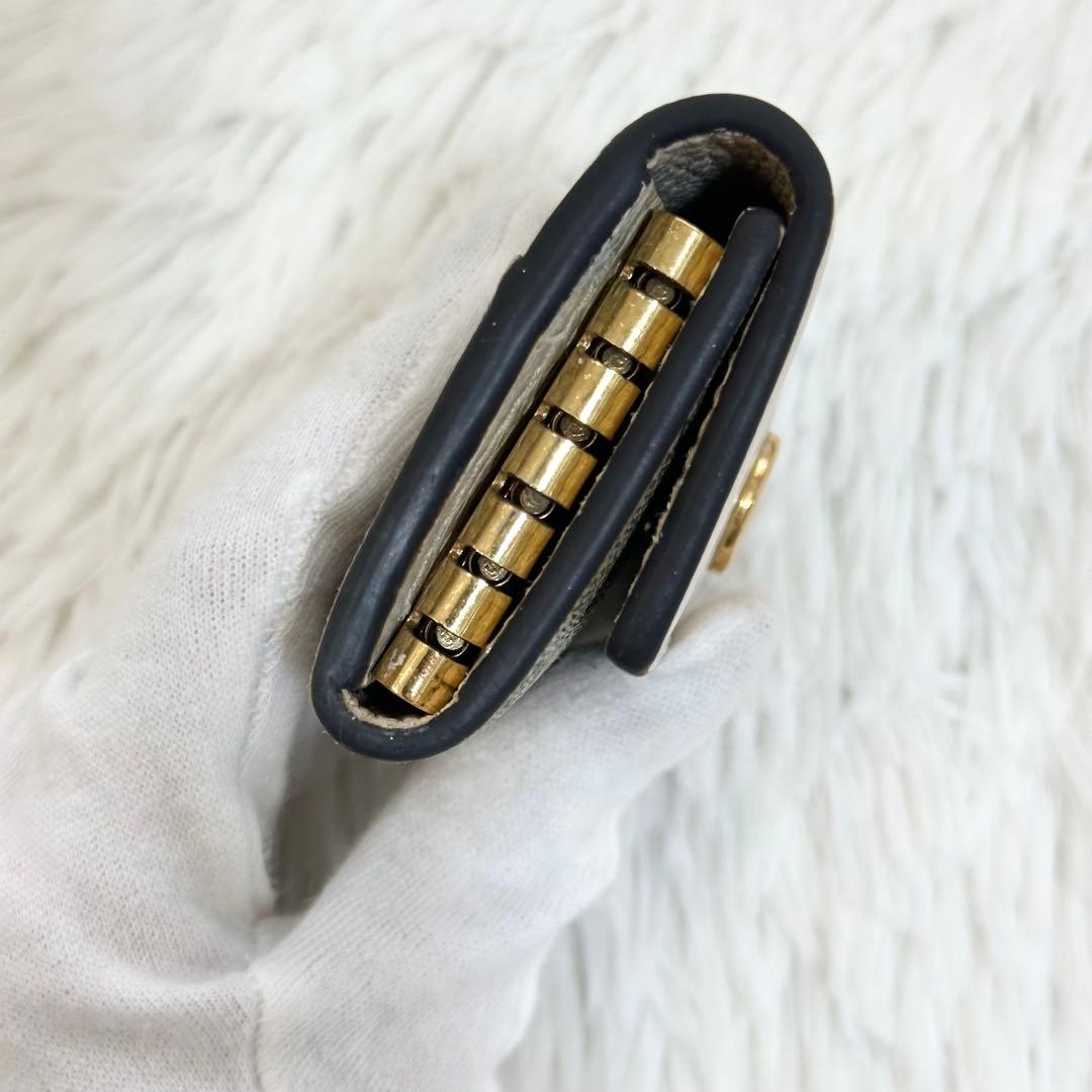 GUCCI キーケース 6連 GGマーモント GGスプリーム ホワイト