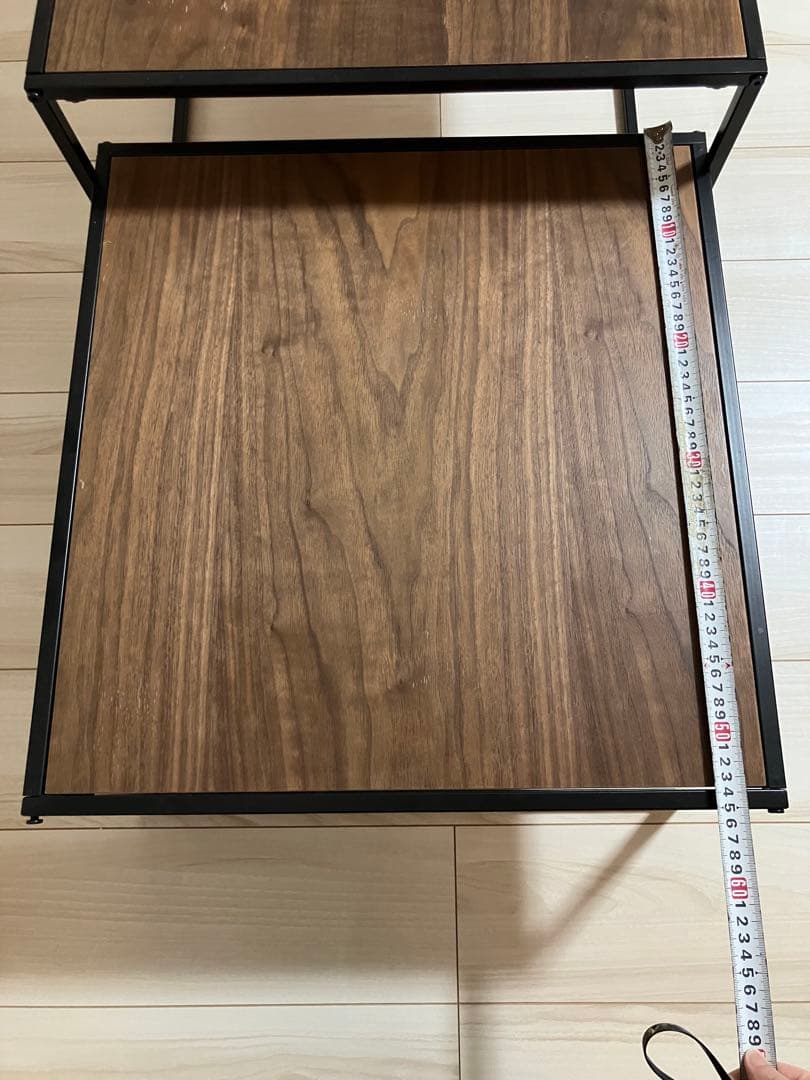 LOWYA ローテーブル 木目調