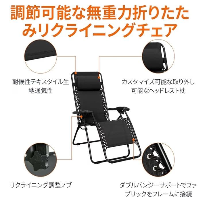 Amazonベーシック 椅子 キャンプ アウトドアチェア つ340