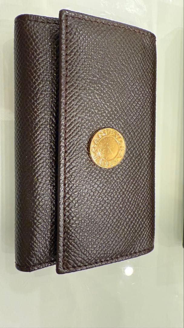新品 BVLGARI ブルガリ キーケース レザー ダークブラウン 箱付き