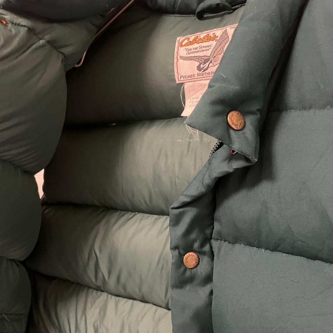【Cabela’s】グースダウンベスト 60/40クロス　XLサイズ　グリーン
