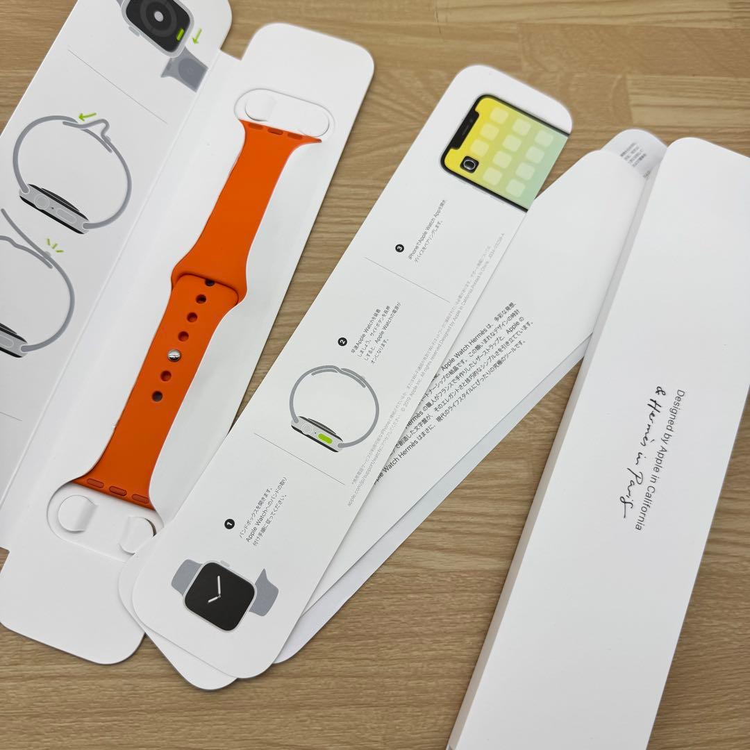 2103 Apple Watch エルメス　オレンジ　スポーツバンド　シリコン