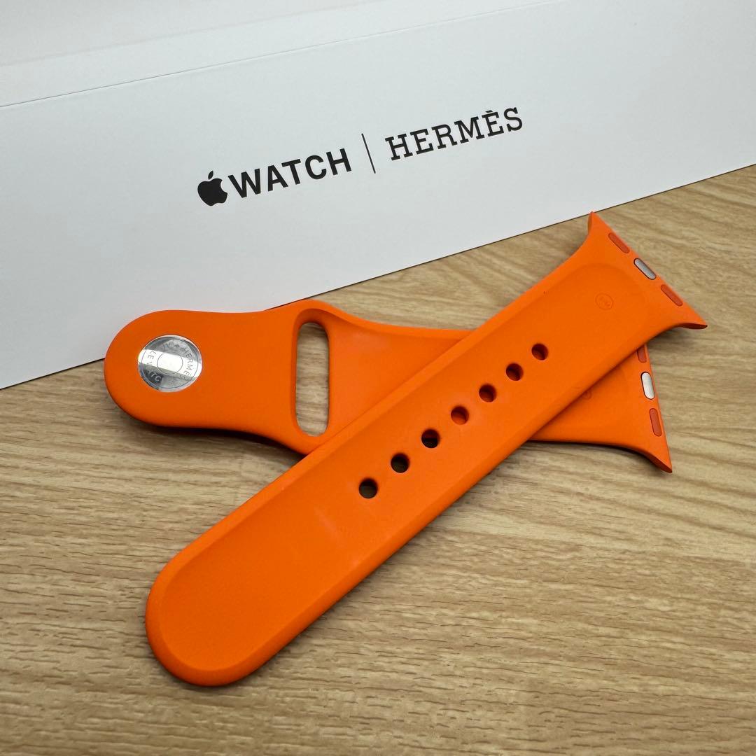2103 Apple Watch エルメス　オレンジ　スポーツバンド　シリコン