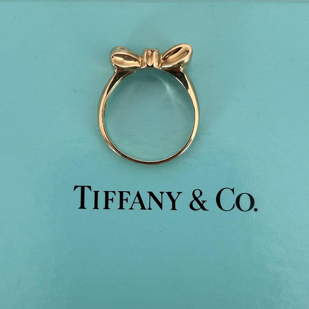 Tiffany & Co.☆彡ティファニー K18 希少なリボンリング　13号
