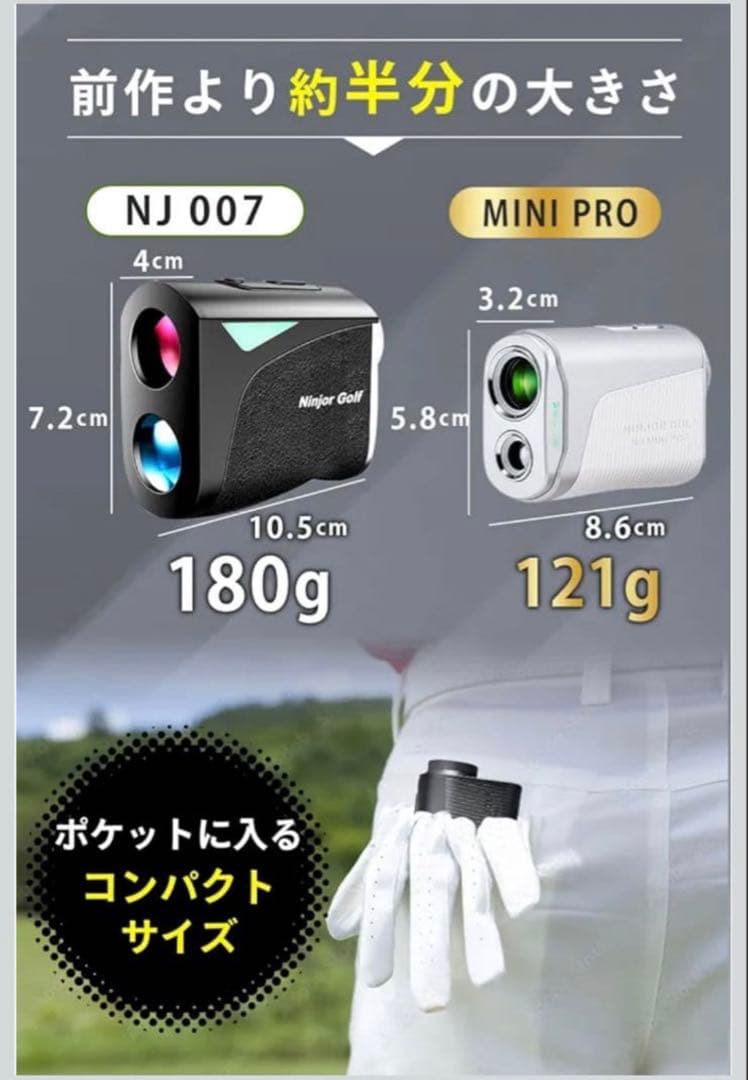 【新品未開封】NINJOR GOLF NJ MINI PRO OLED ブラック