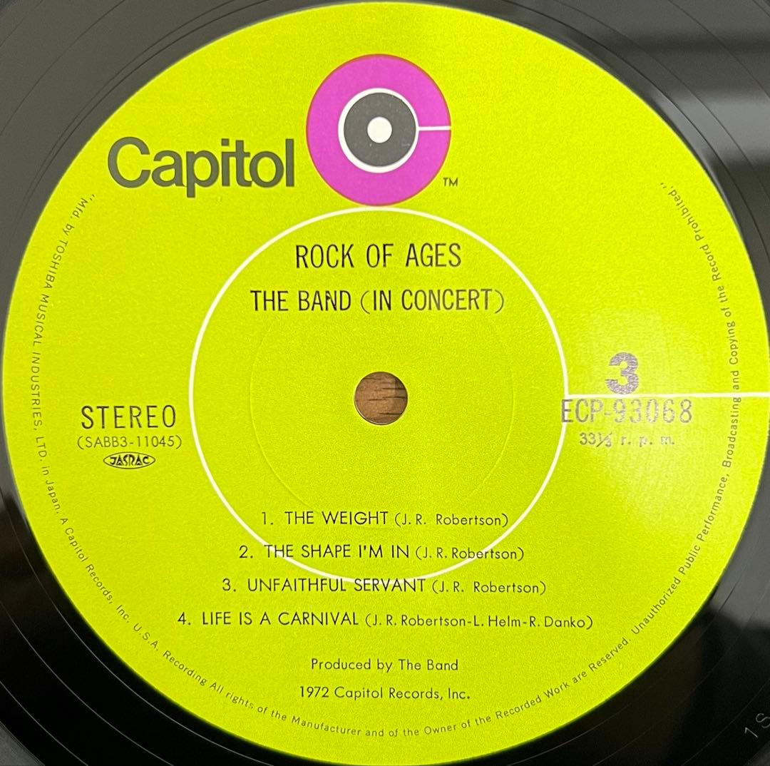 【2LP/帯付】Rock Of Ages The Band In Concert
