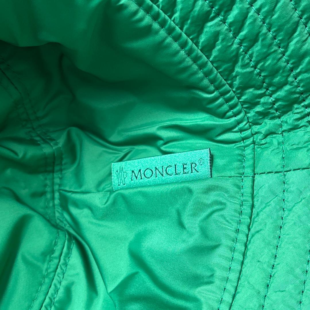 【新品】MONCLER ブラック バケットハット サイズL ホワイトロゴ