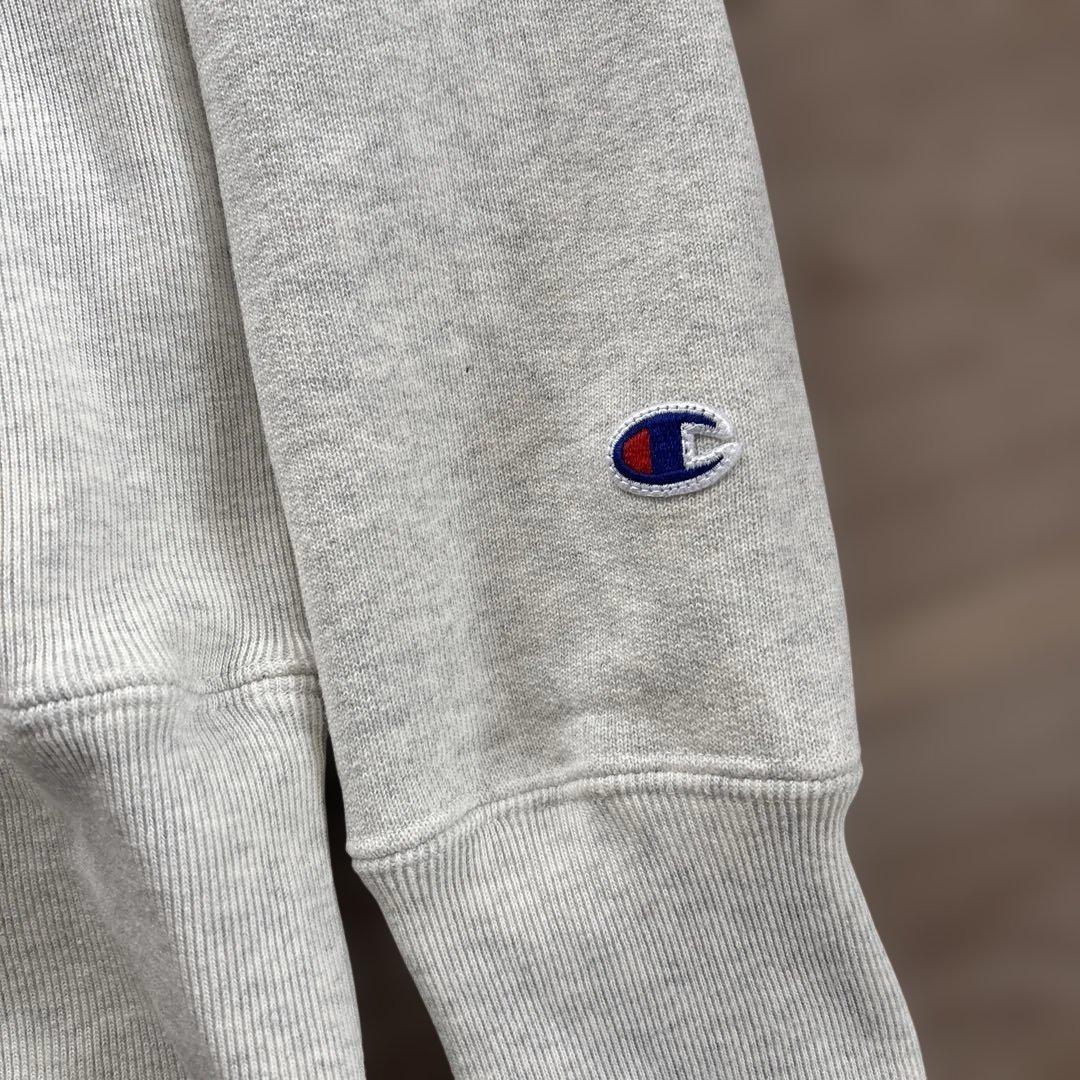 ビームス　Champion Ziplocロゴ パーカー グレー