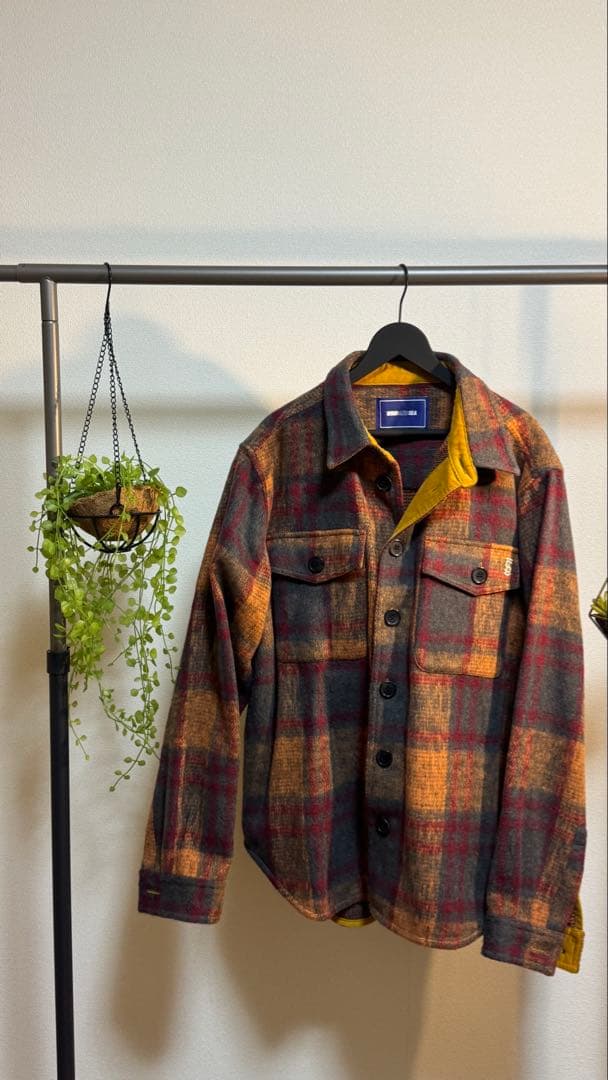 ジャケット・アウター SHAGGY PLAID CPO SHIRT JACKET / AMBER