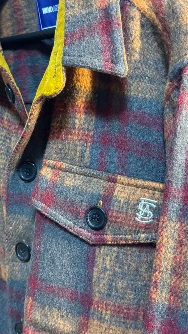 ジャケット・アウター SHAGGY PLAID CPO SHIRT JACKET / AMBER