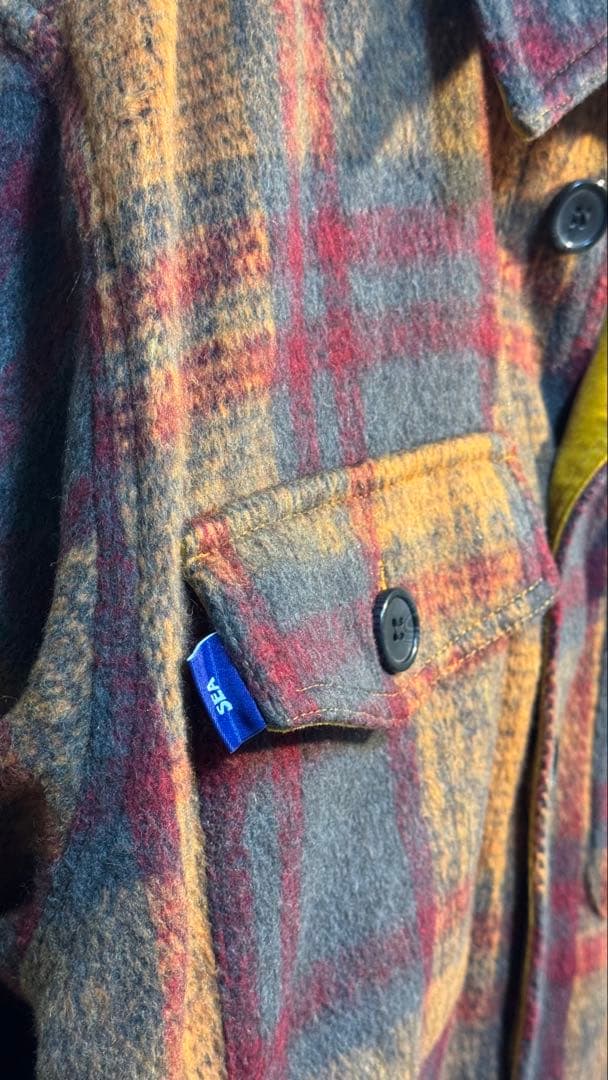 ジャケット・アウター SHAGGY PLAID CPO SHIRT JACKET / AMBER