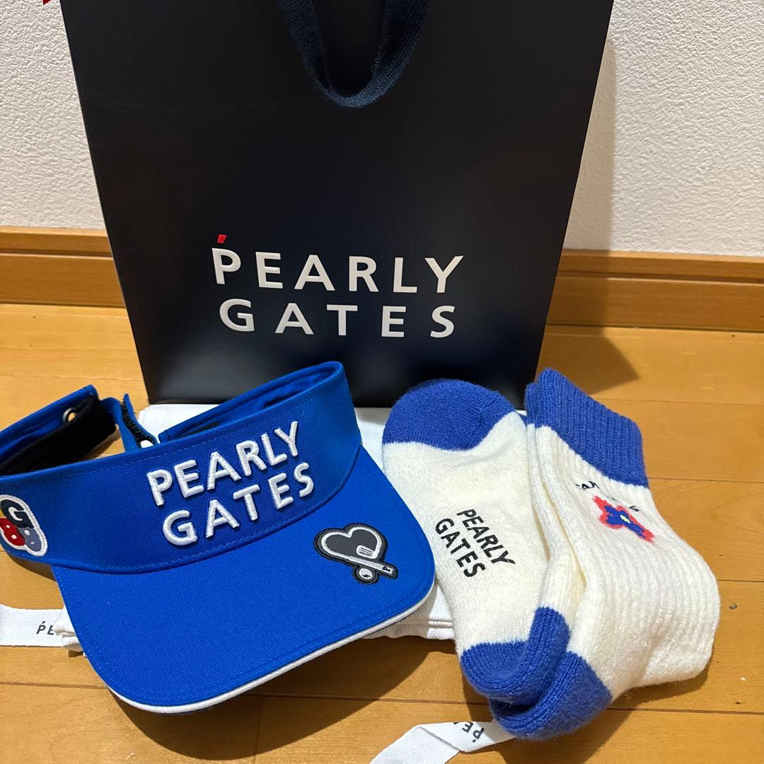 PEARLY GATES バイザーとソックスセット