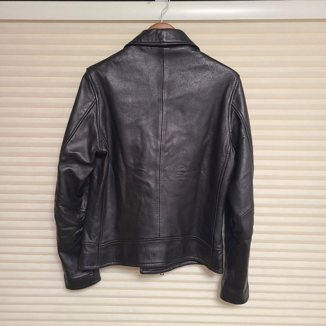 BEAMS LIGHTS シープレザー ダブルライダースジャケット 黒 Lサイズ