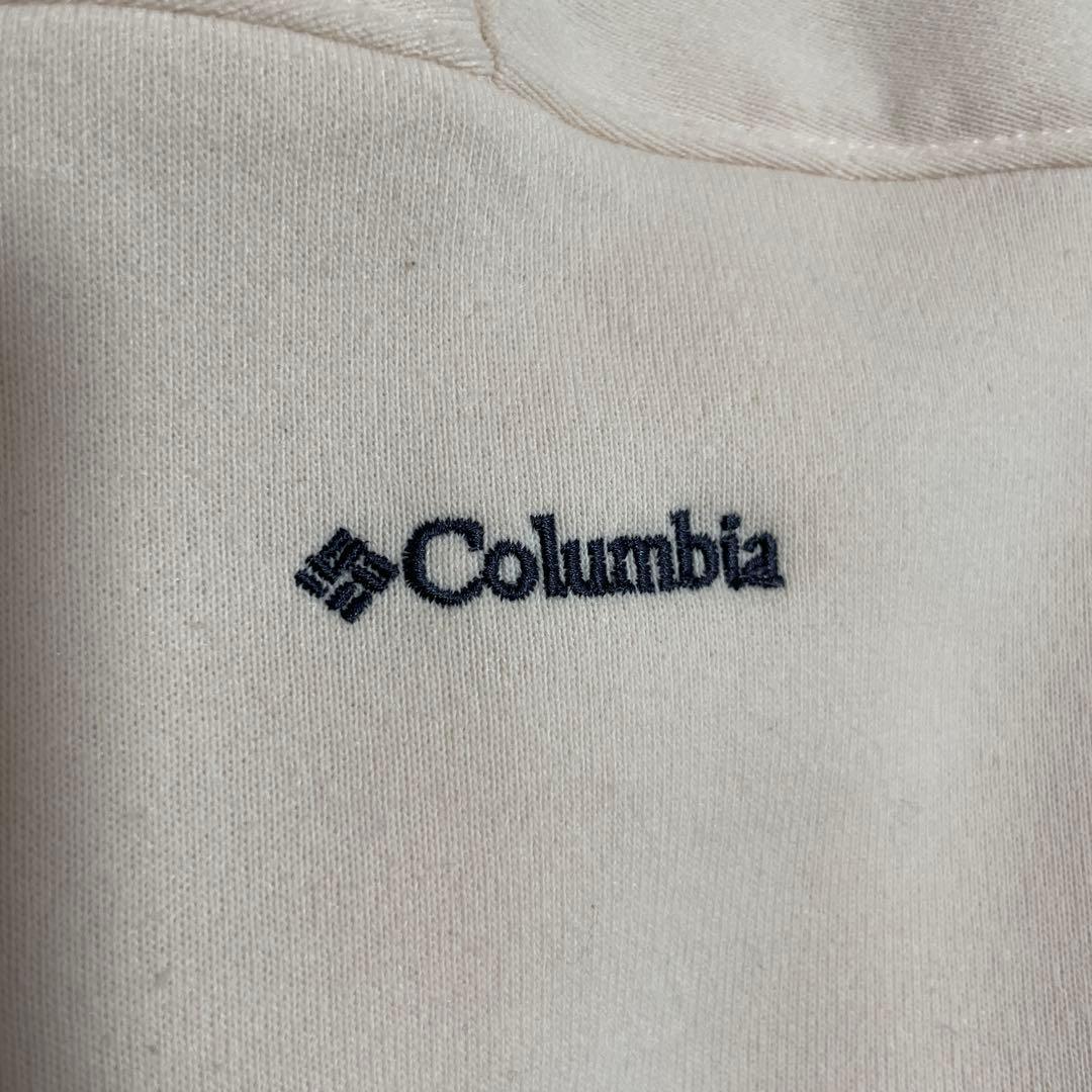 COLUMBIA ホワイト パーカー
