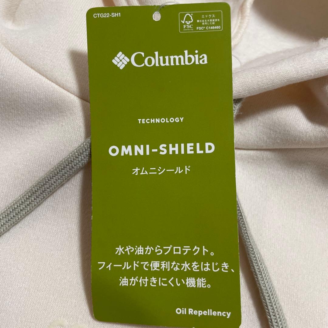 COLUMBIA ホワイト パーカー
