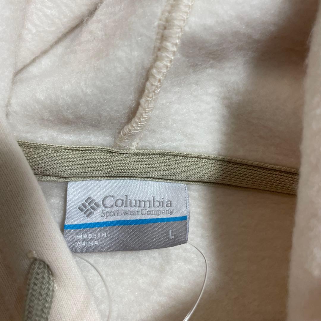 COLUMBIA ホワイト パーカー