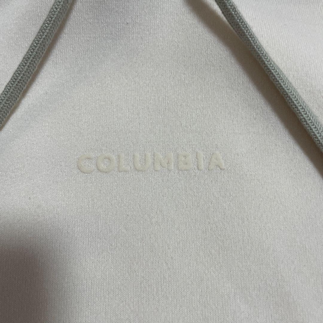 COLUMBIA ホワイト パーカー