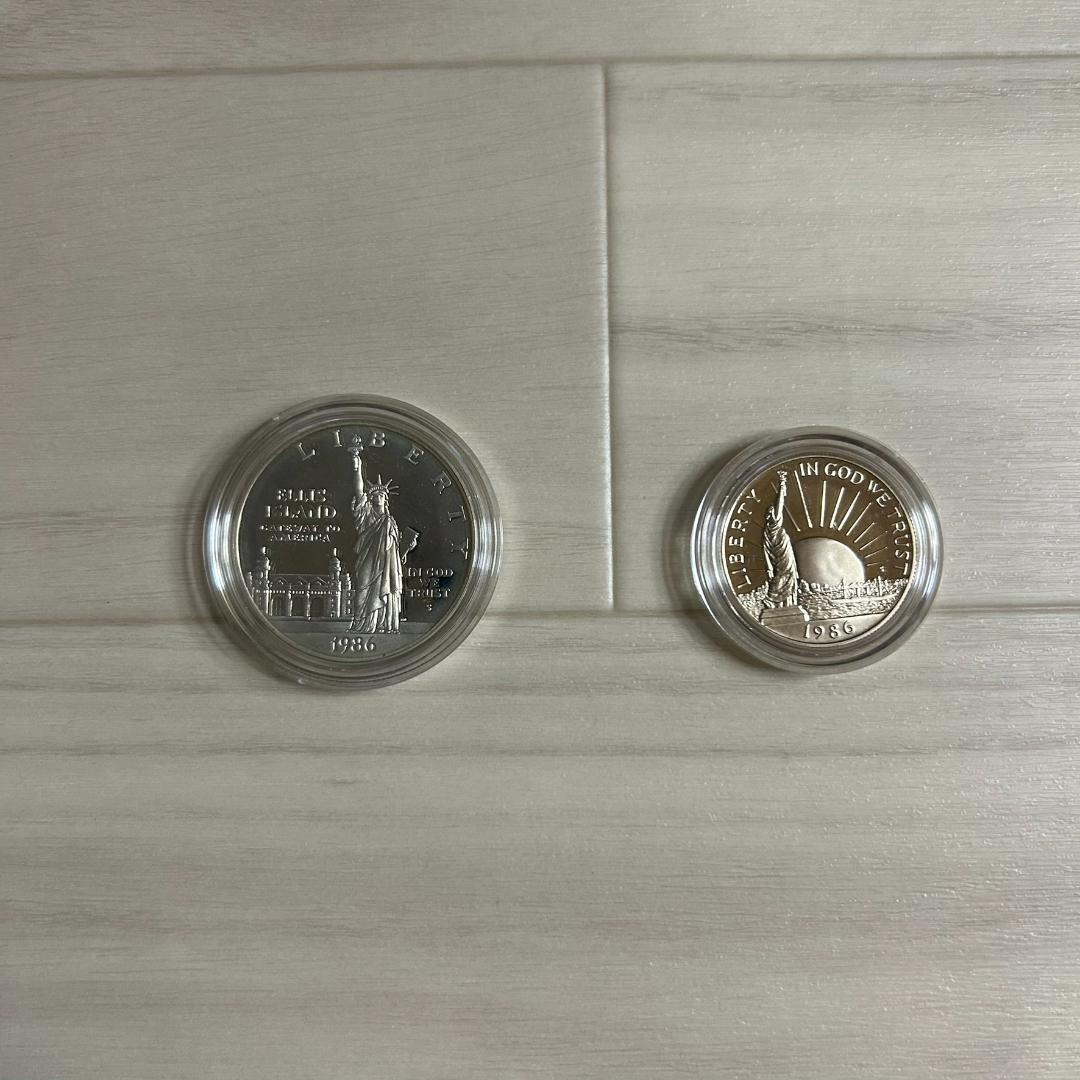アメリカ 1986年 自由の女神 記念銀貨 1ドル リバティセット レトロ
