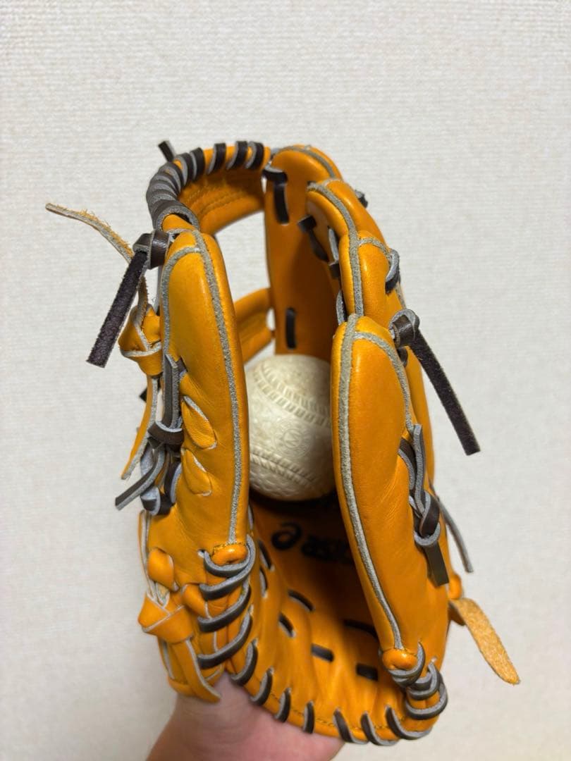 《王道》asics GOLDSTAGE 軟式内野手用グローブ