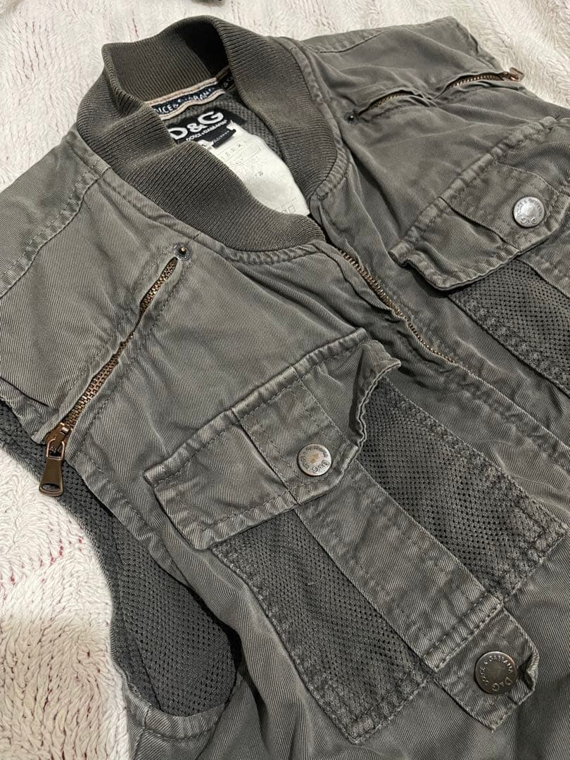 DOLCE&GABBANA ミリタリーベストvintage イタリア製 y2k