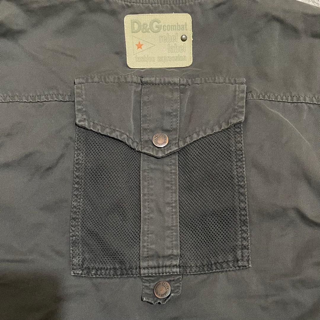 DOLCE&GABBANA ミリタリーベストvintage イタリア製 y2k