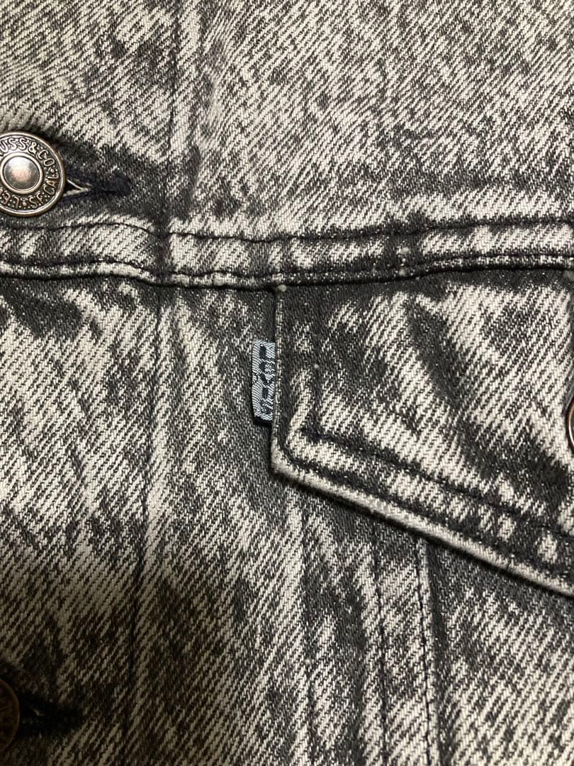 希少USA製 Levi's 70507-0550 ケミカルブラックLシルバータブ