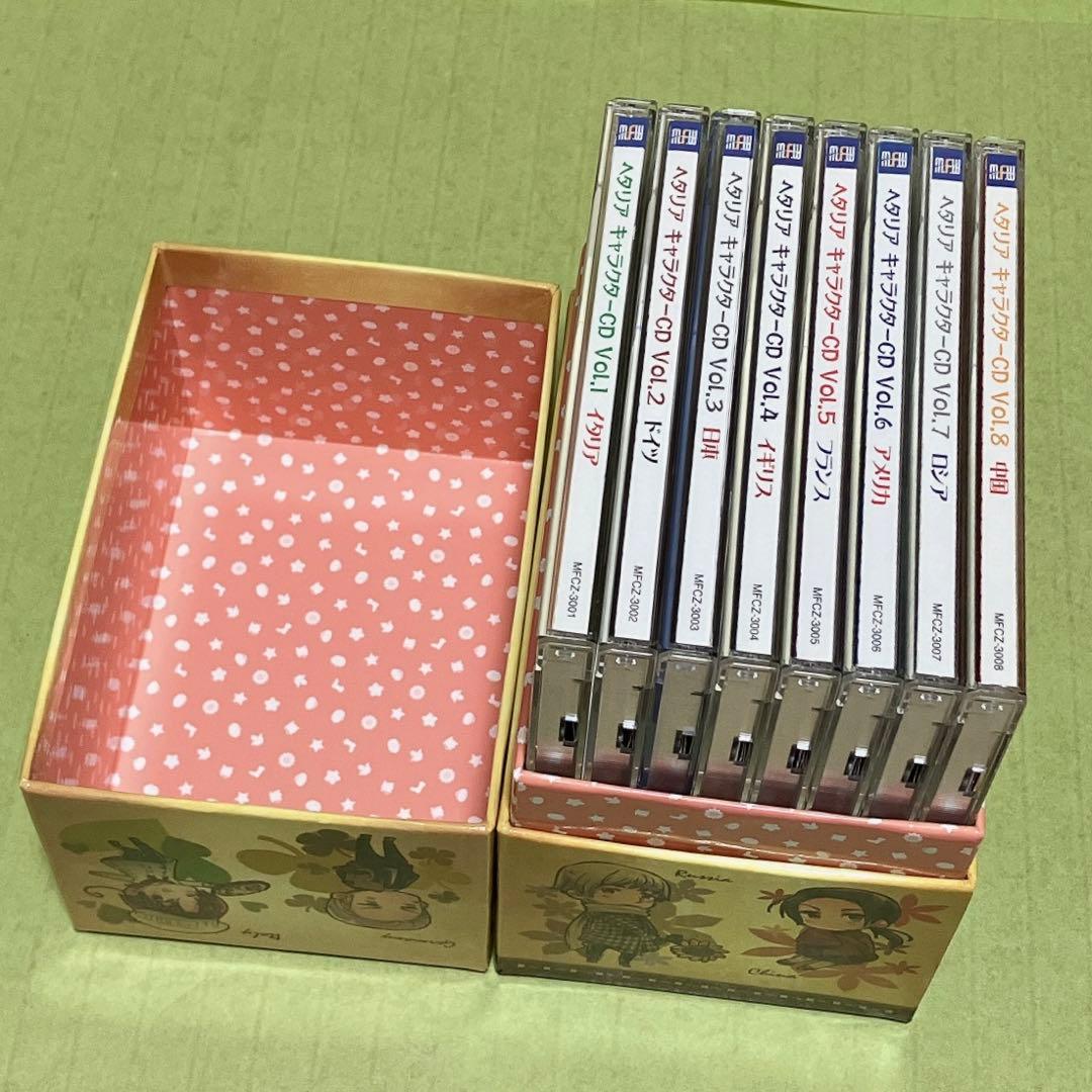 ヘタリア Axis Powers キャラクターCD8枚、BOXセット